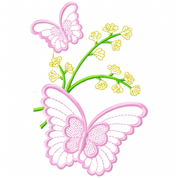 Butterfly Embroidery Design 5